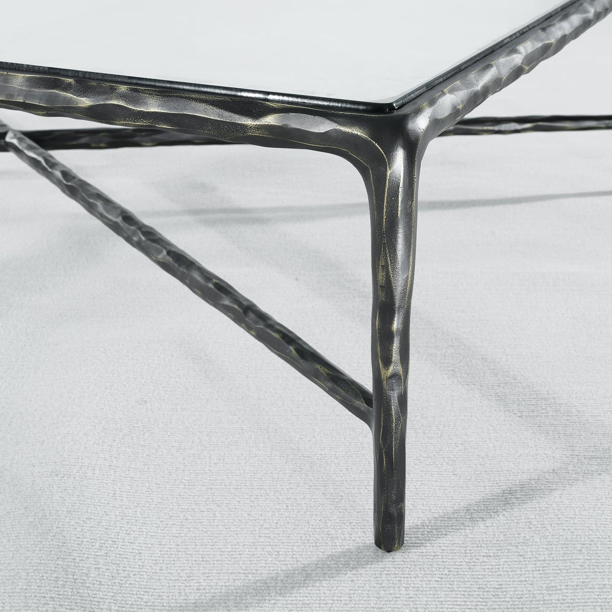 Thadson Square Glass Coffee Table 36" 48" 60"