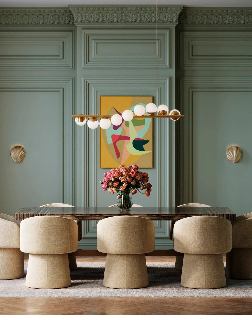 Orbrhythm Linear Chandelier