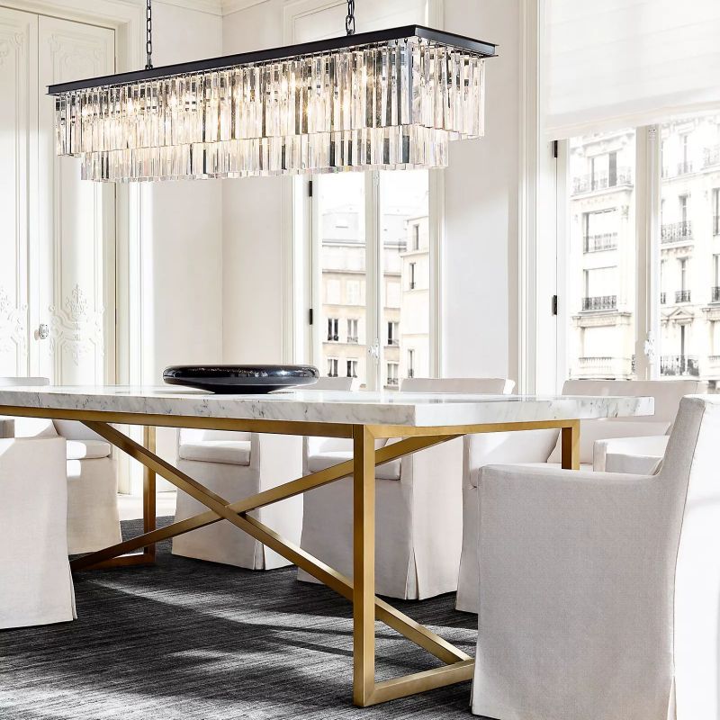 Prismcourt Tiered Rectangular Chandelier