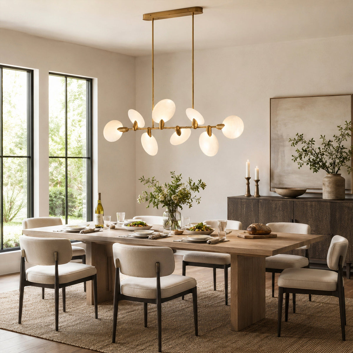 Petalwake Linear Chandelier