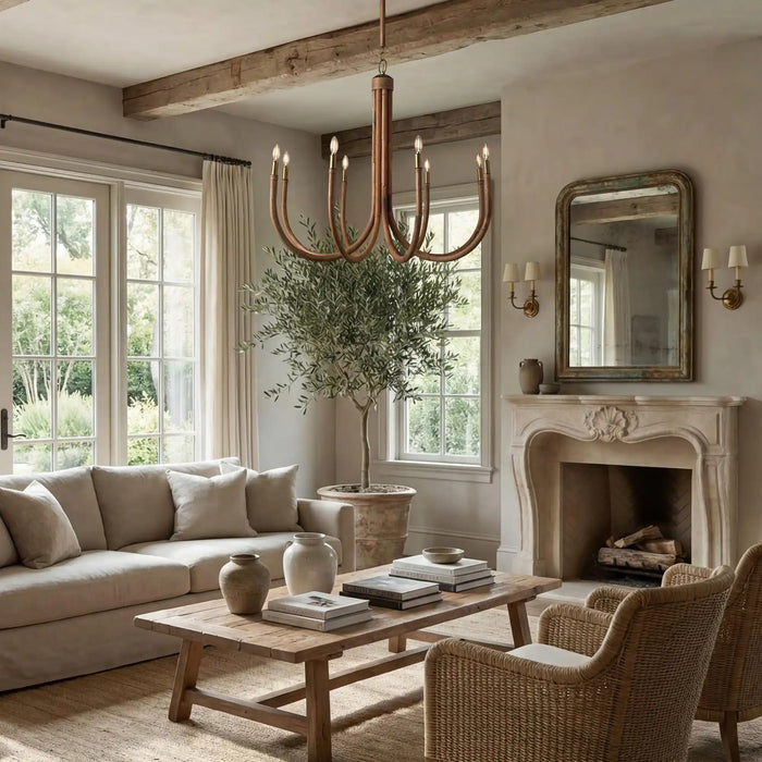 Weave Court Round Chandelier
