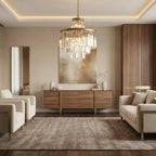 Prismcourt 11-Light Art Deco Chandelier with K9 Glass Crystals