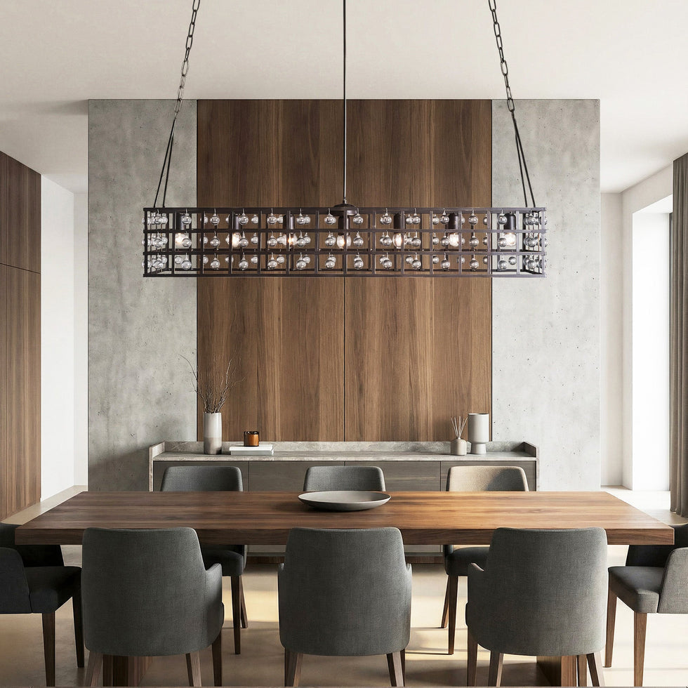 Latticeorb Oval Chandelier 5-Light