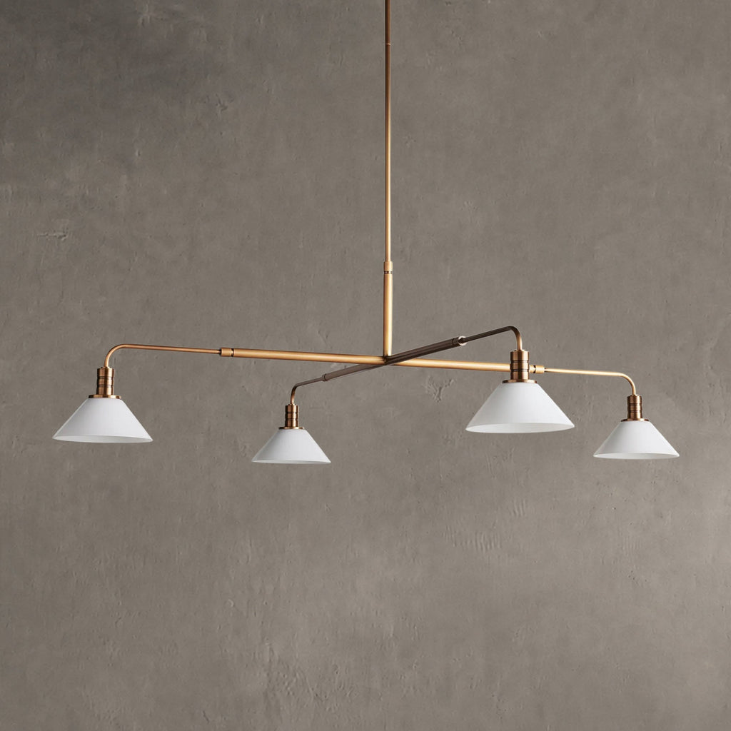 Conehaven Glass Round Chandelier 30'' 52''