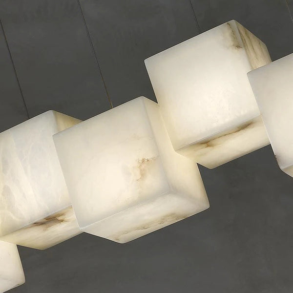 Cubestill Alabaster Cubic Pendant