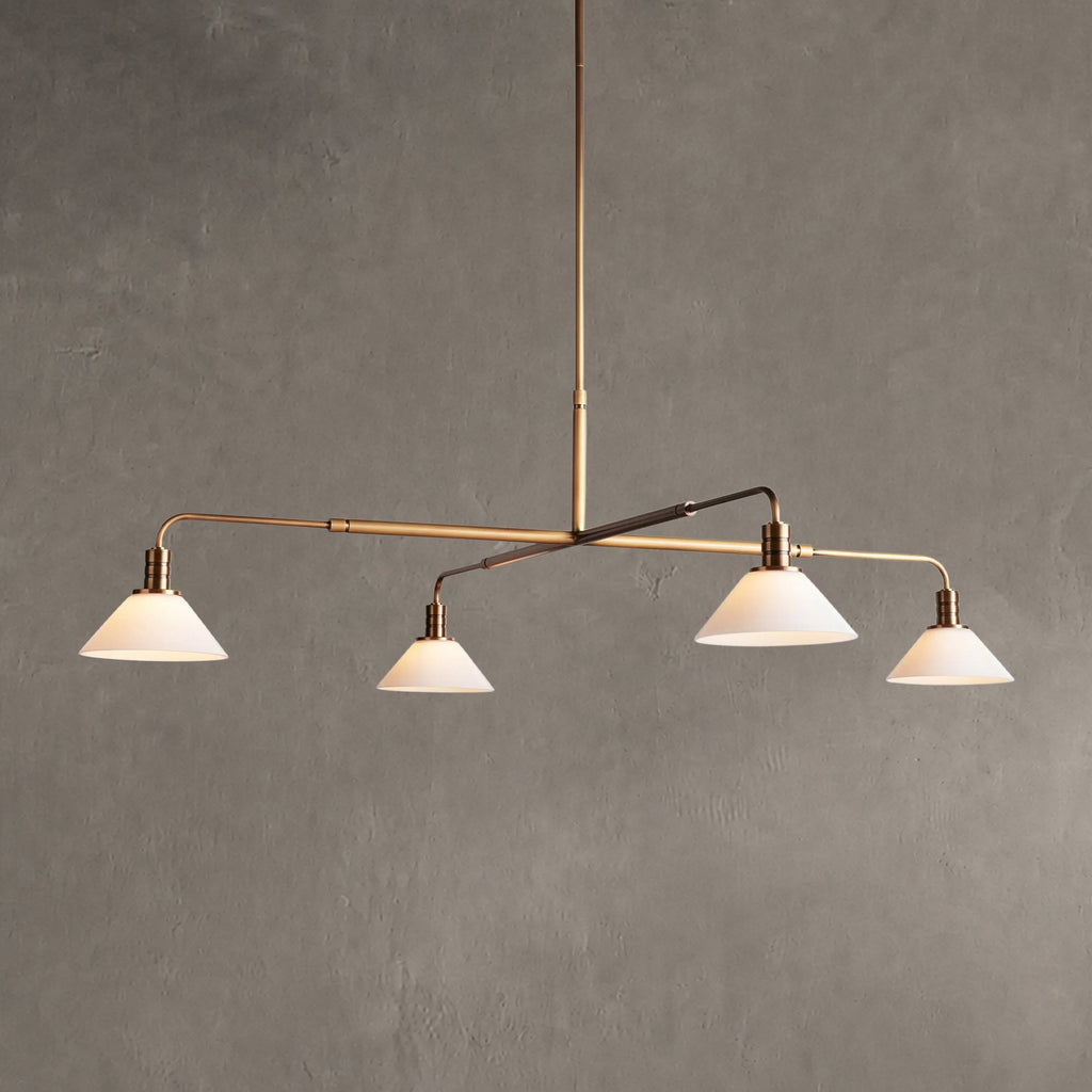 Conehaven Glass Round Chandelier 30'' 52''