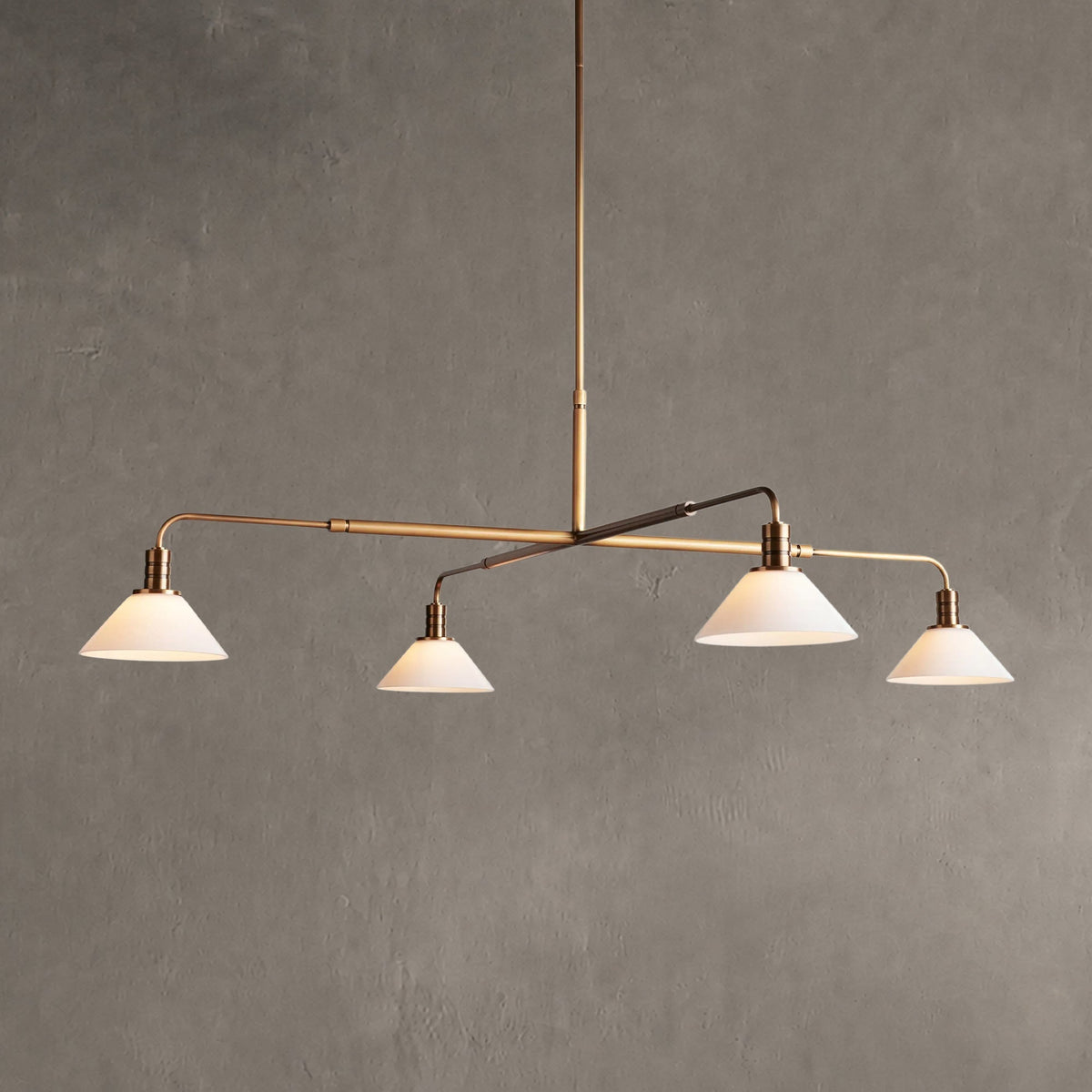 Conehaven Glass Round Chandelier 30'' 52''