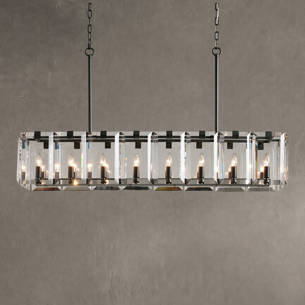 Gleamframe Rectangular Chandelier 12/16 Light