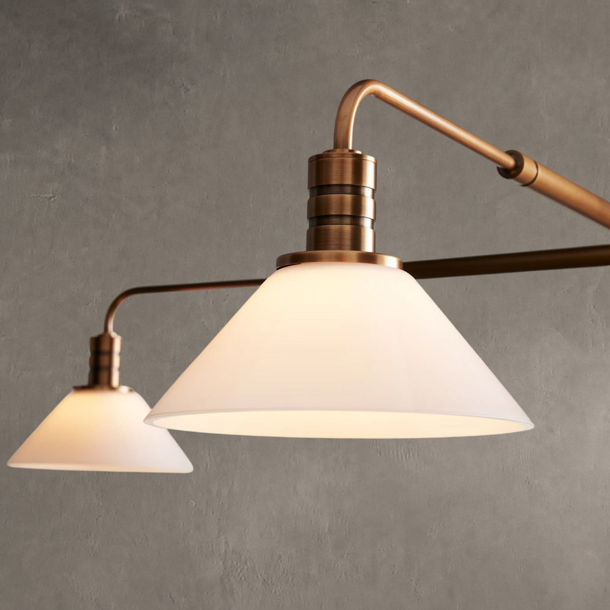 Conehaven Glass Round Chandelier 30'' 52''