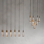 Rillfall Crystal Pendant 1 light 2 lights