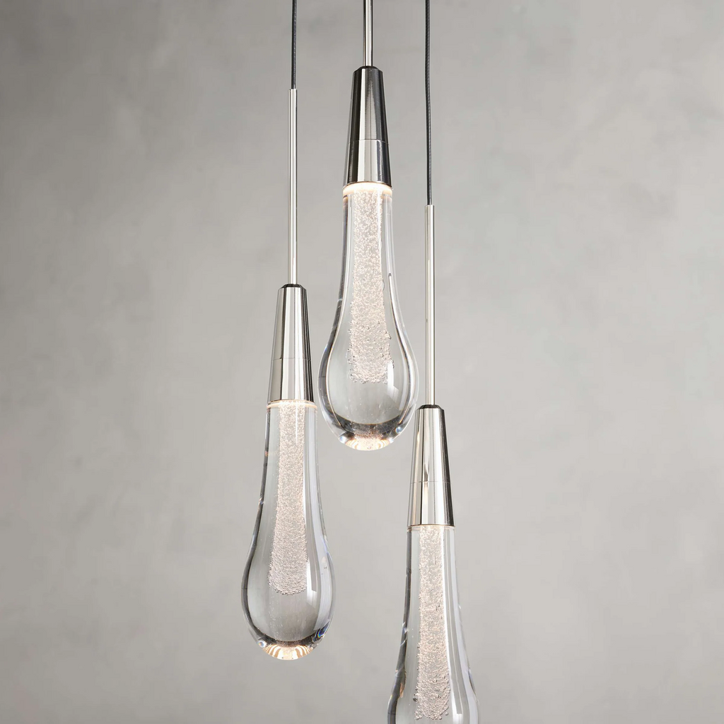 Rillfall Cluster Crystal Pendant 3 Light 5 Light 7Light