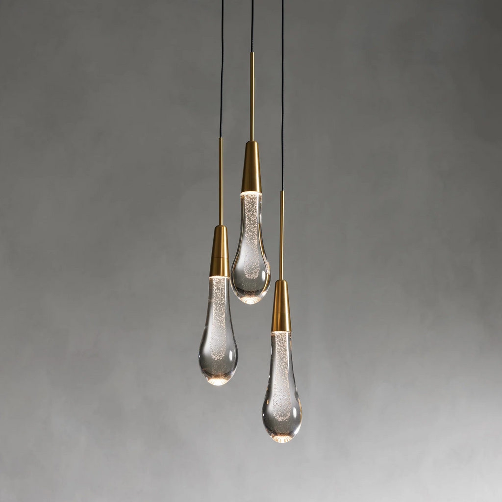 Rillfall Cluster Crystal Pendant 3 Light 5 Light 7Light