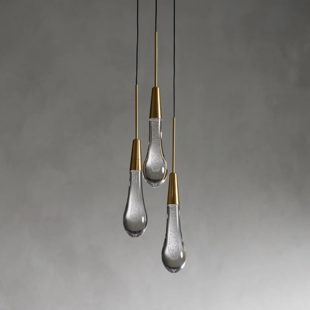 Rillfall Cluster Crystal Pendant 3 Light 5 Light 7Light