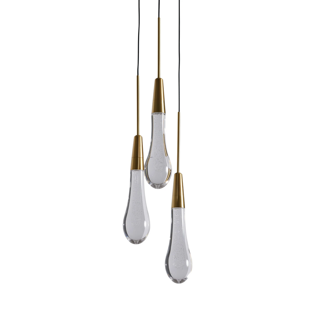 Rillfall Cluster Crystal Pendant 3 Light 5 Light 7Light