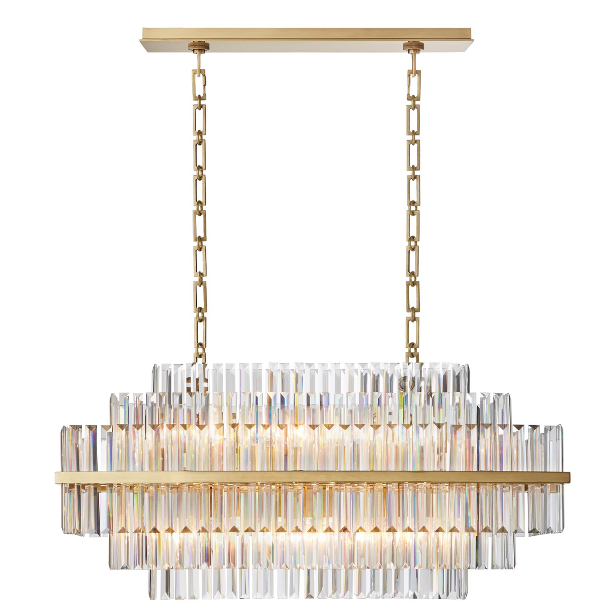 Prismstave Linear Crystal Chandelier