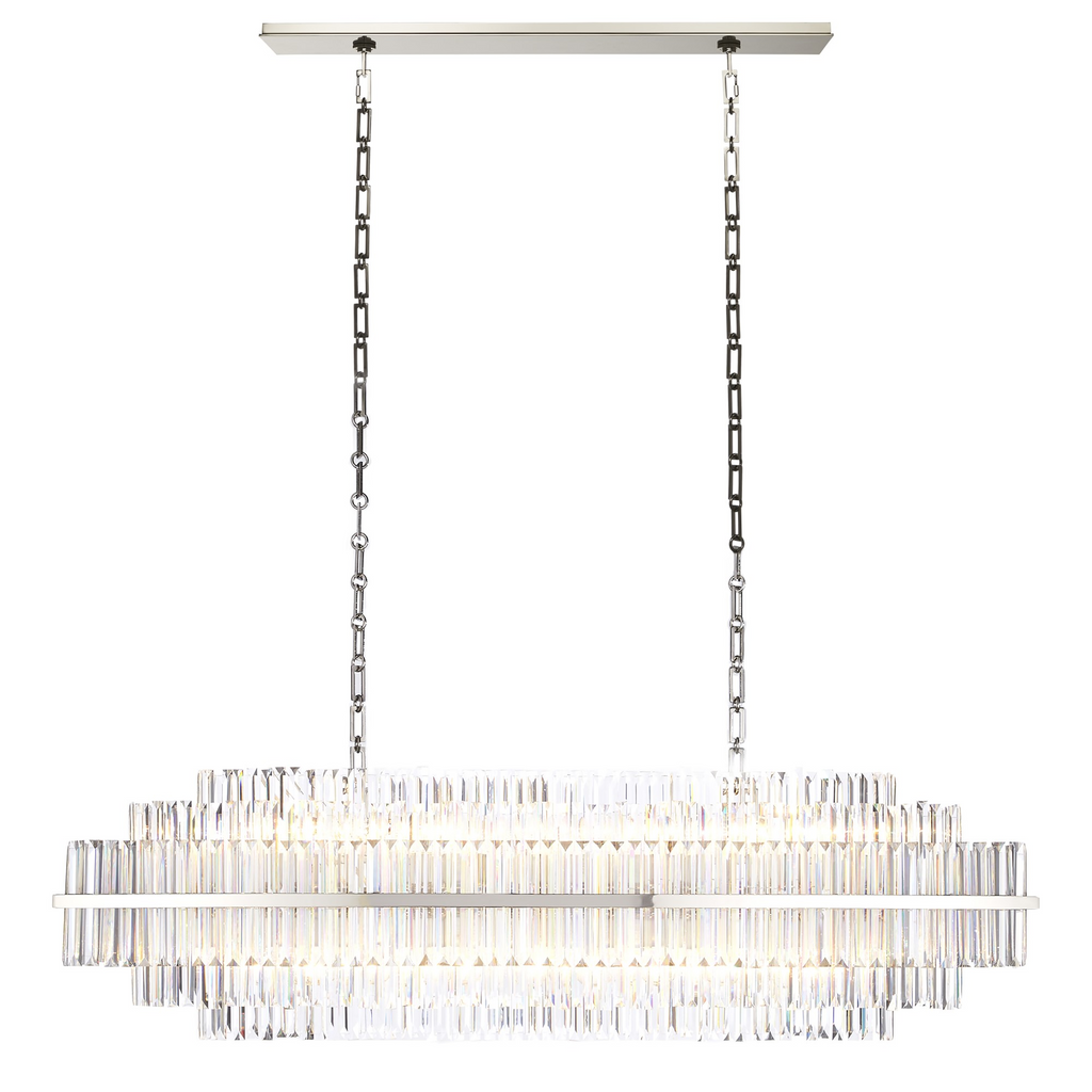 Prismstave Linear Crystal Chandelier