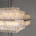Prismstave Linear Crystal Chandelier