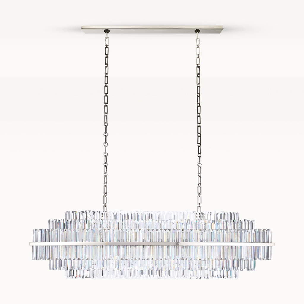 Prismstave Linear Crystal Chandelier