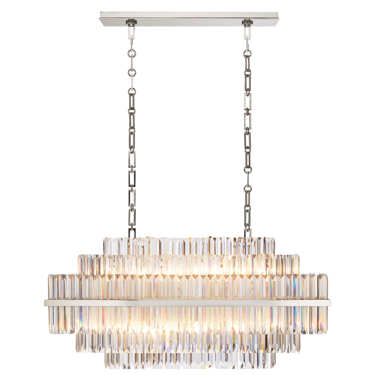 Prismstave Linear Crystal Chandelier
