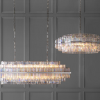 Prismstave Linear Crystal Chandelier