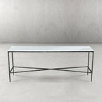 Thadson Rectangle Marble Console Table 48" 60" 72"