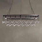 Gembough Oval Crystal Ball 7 Light Chandelier
