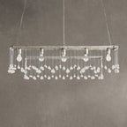 Gembough Crystal Ball Rectangular Chandelier 47'' 60''
