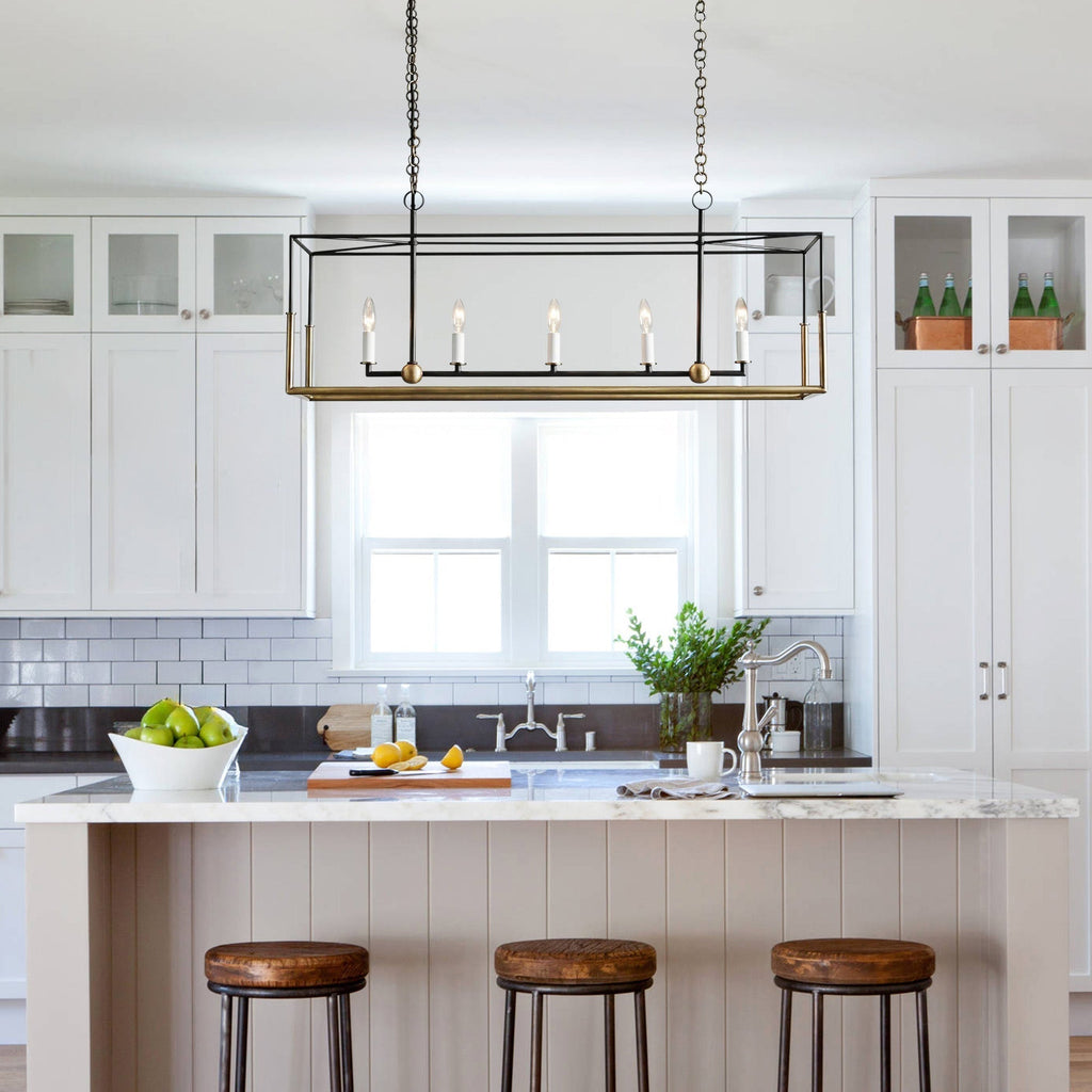 Framehaven 5-Light Linear Chandelier