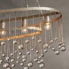 Gembough Oval Crystal Ball 7 Light Chandelier