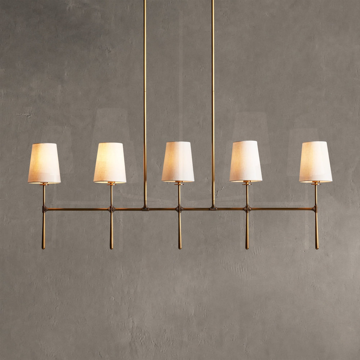 Tapercrest Linear Chandelier 5 Light / 6 Light