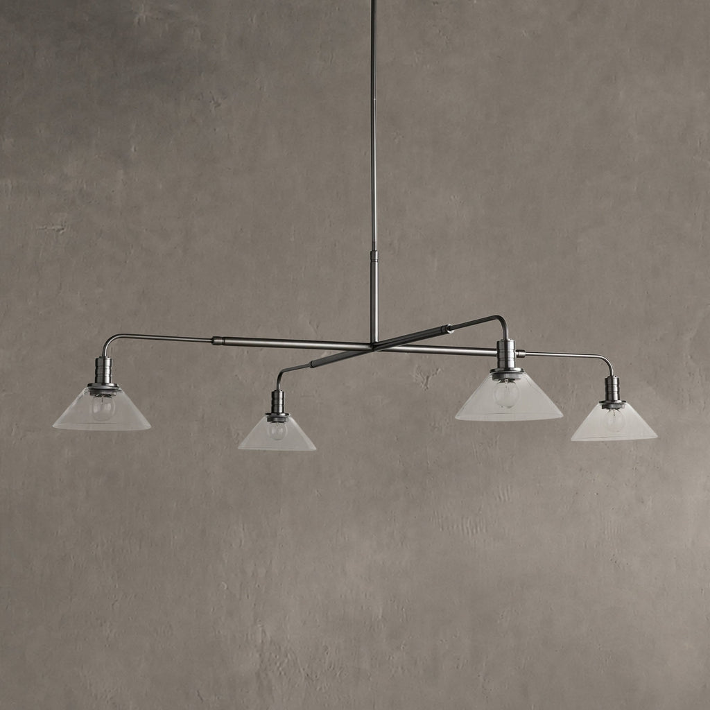 Conehaven Glass Round Chandelier 30'' 52''