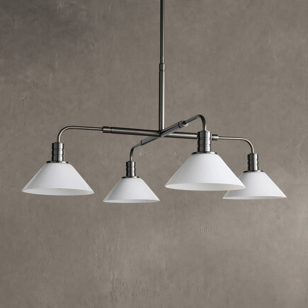 Conehaven Glass Round Chandelier 30'' 52''
