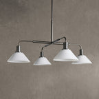 Conehaven Glass Round Chandelier 30'' 52''