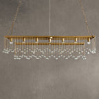 Gembough Crystal Ball Rectangular Chandelier 47'' 60''