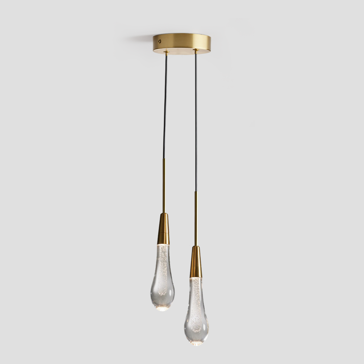 Rillfall Crystal Pendant 1 light 2 lights