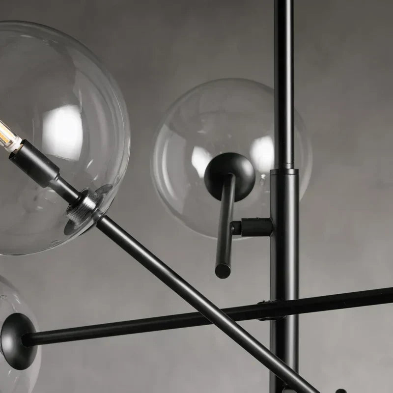 Orbtrail Modern Glass Ball Chandelier
