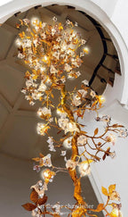 Aosta Flower Staircase Long Branch Chandelier
