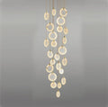 Stoneorbit marble disc Long Round chandelier For Loft