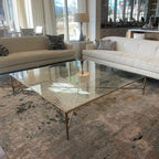 Thadson Square Glass Coffee Table 36" 48" 60"