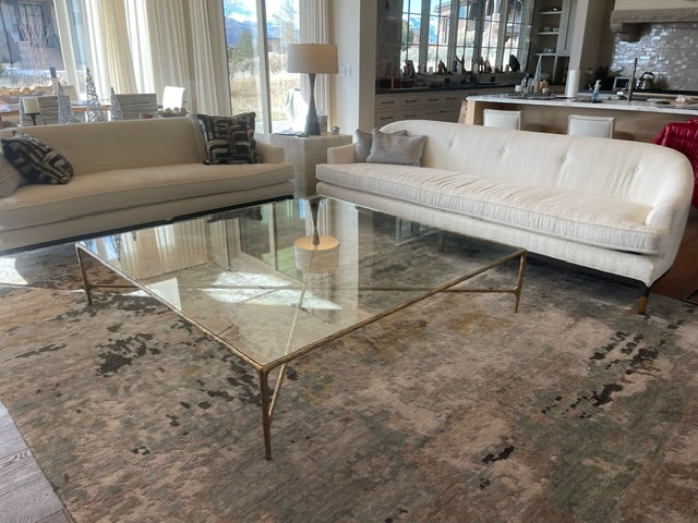 Thadson Square Glass Coffee Table 36" 48" 60"