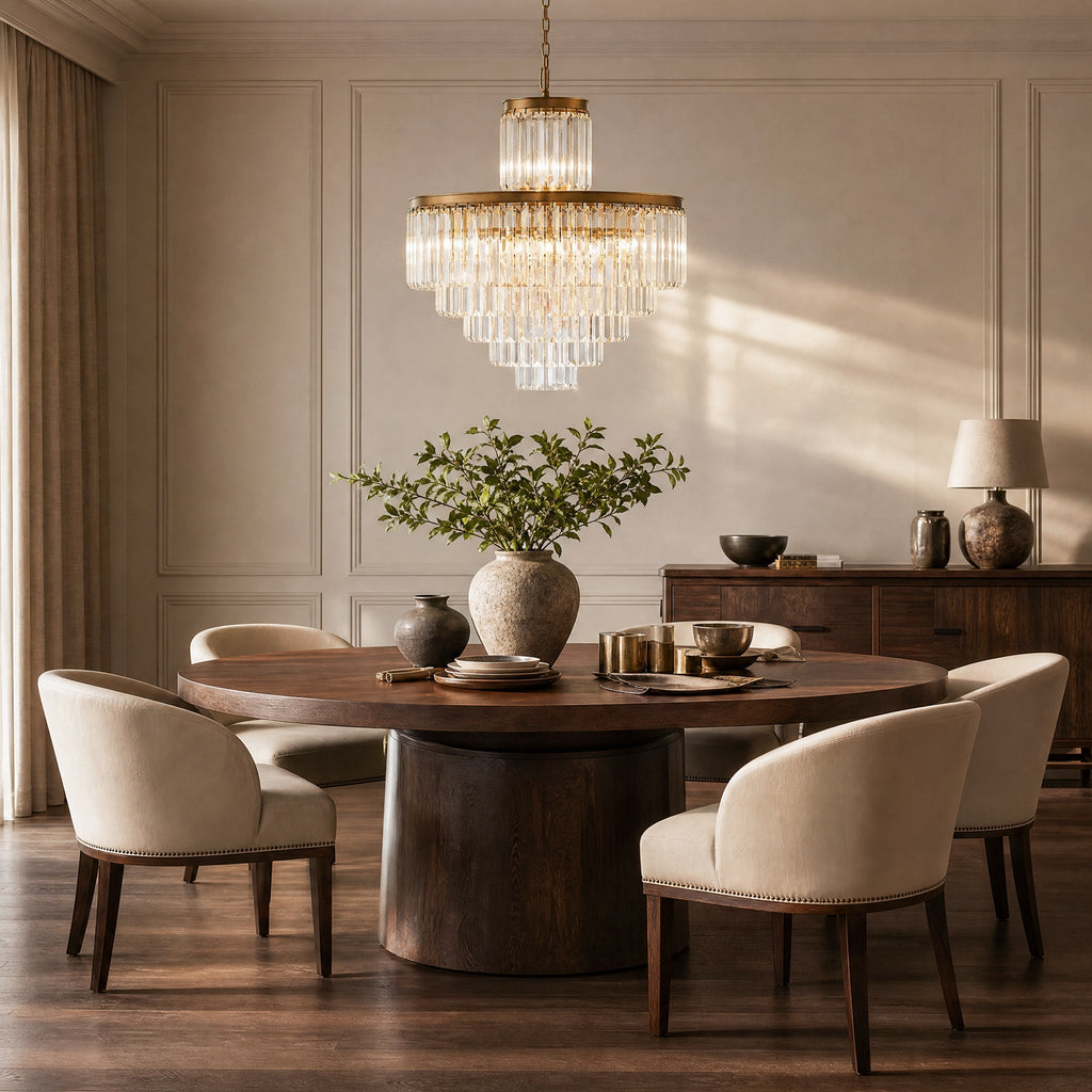 Prismcourt Elegant 22-Light Crystal Chandelier with Bronze Finish