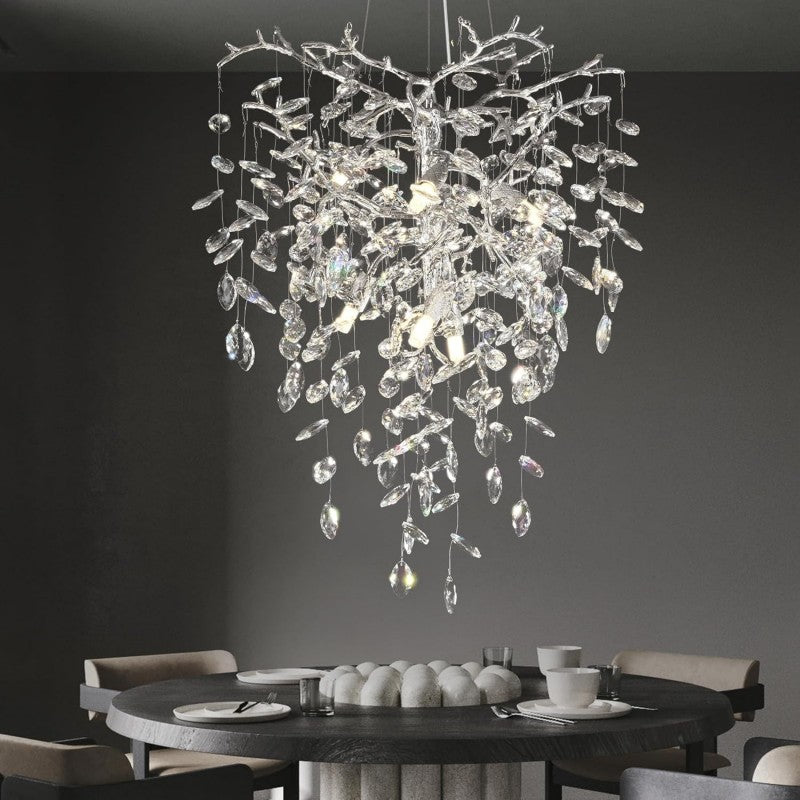 Modern Ice Eye Crystal Branch Chandelier
