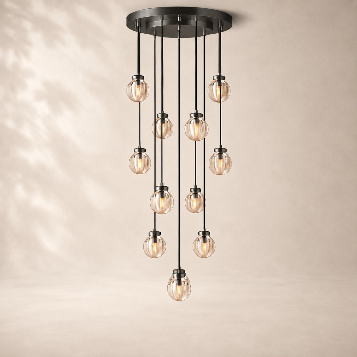 Perlisse Round Chandelier 22"