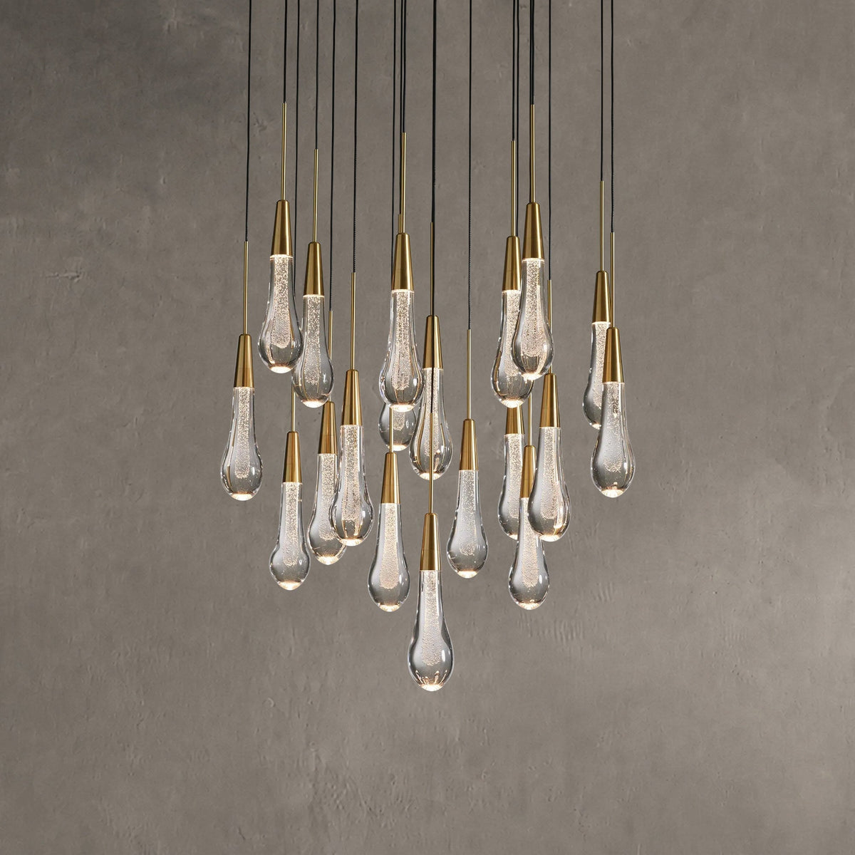 Rillfall Round Chandelier 17" 24" 36“48‘’ 58“