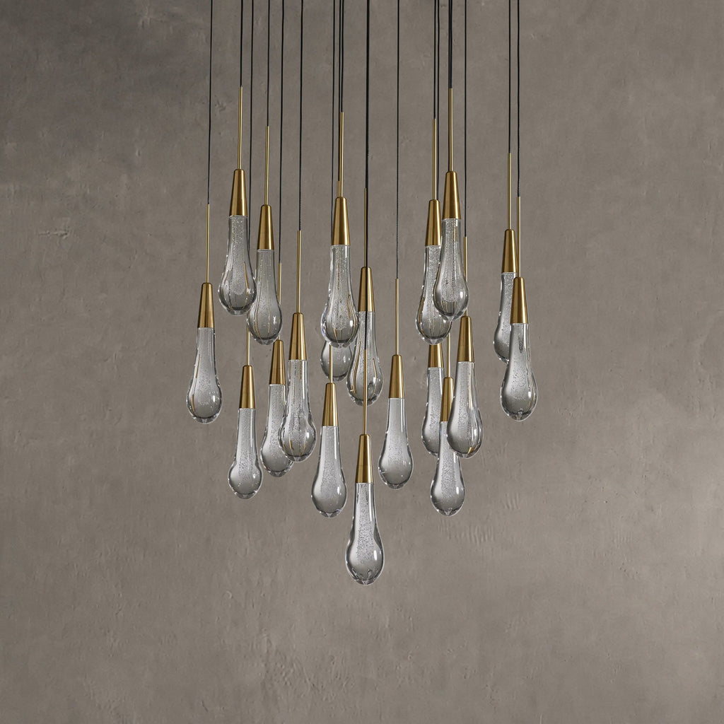 Rillfall Round Chandelier 17" 24" 36“48‘’ 58“