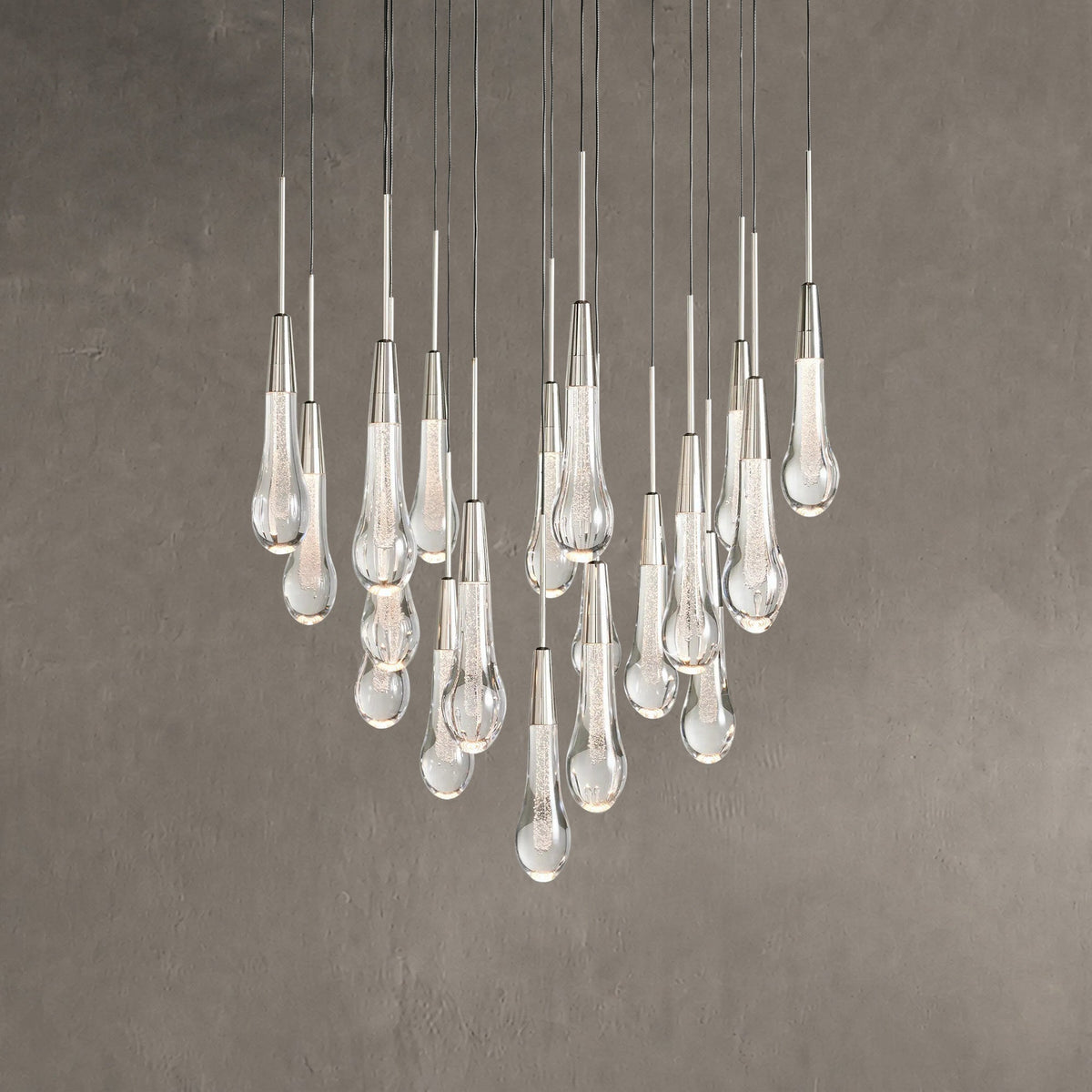 Rillfall Round Chandelier 17" 24" 36“48‘’ 58“