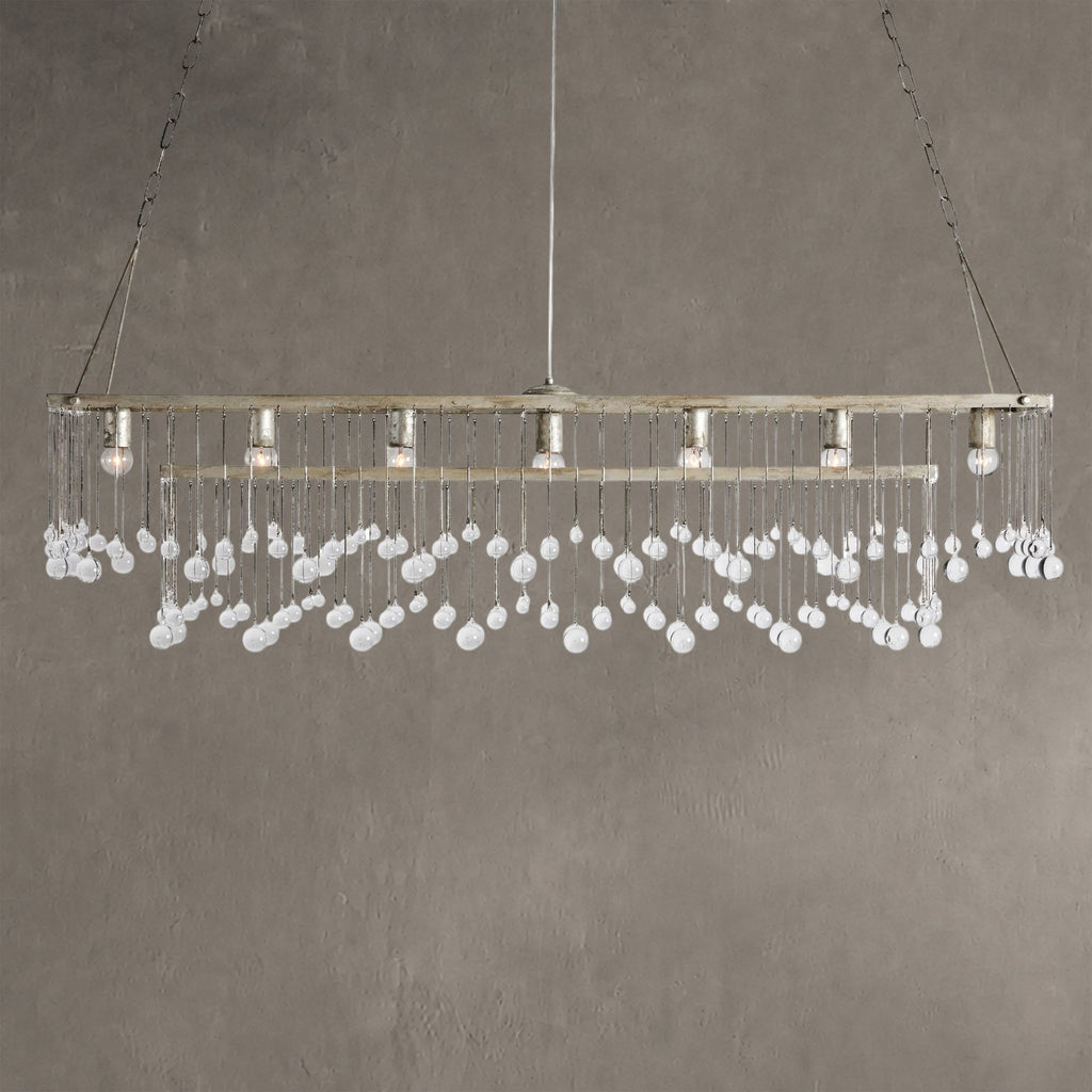 Gembough Crystal Ball Rectangular Chandelier 47'' 60''