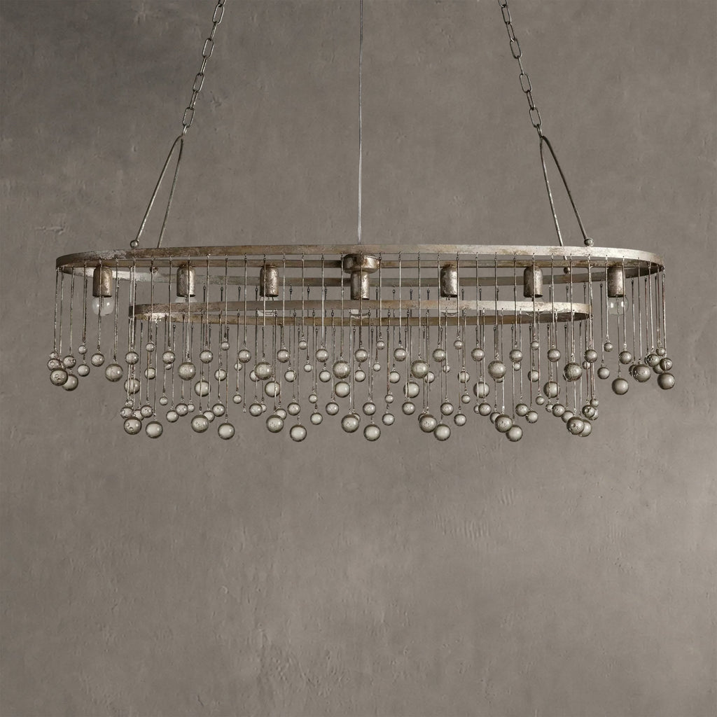 Gembough Oval Crystal Ball 7 Light Chandelier
