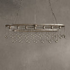 Gembough Oval Crystal Ball 7 Light Chandelier