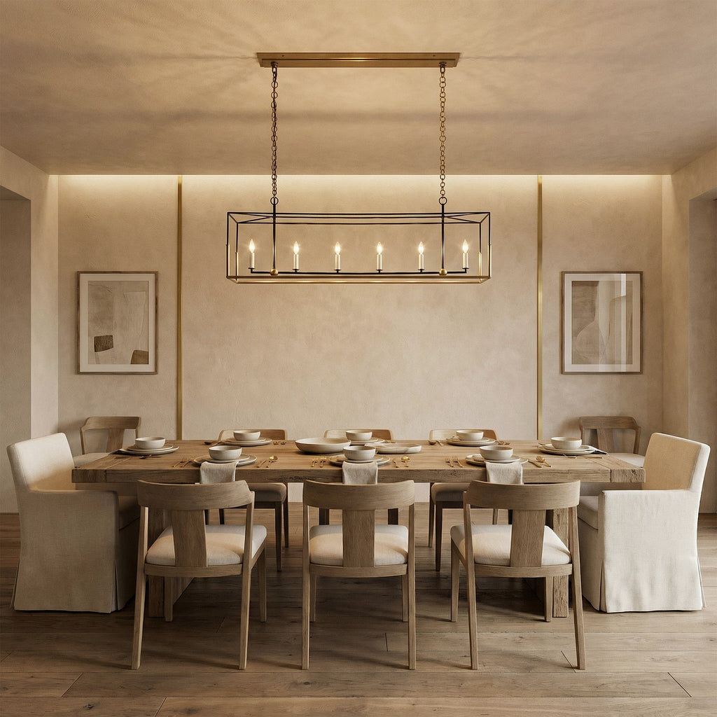 Framehaven 6-Light Linear Chandelier